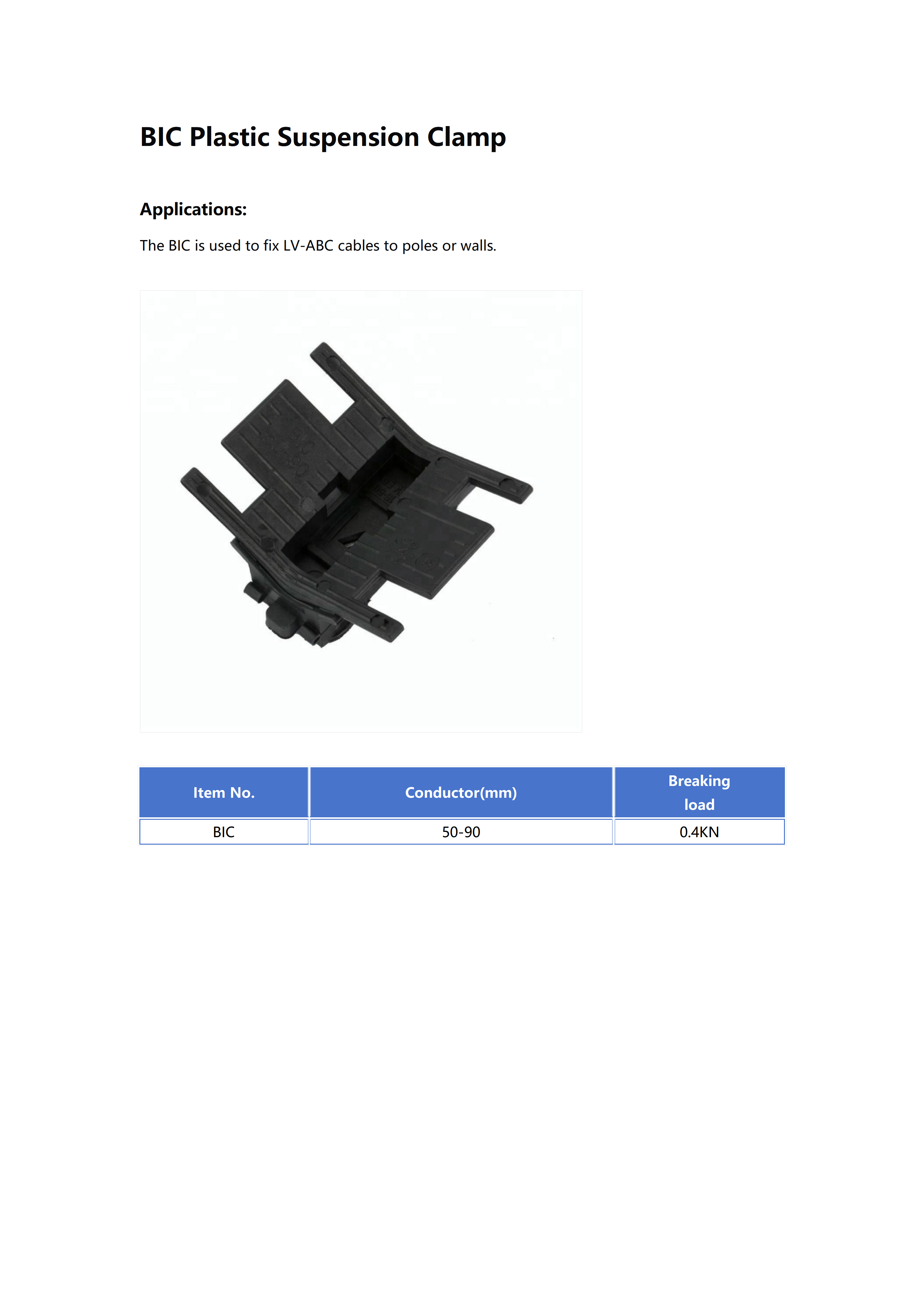 BIC Suspension Clamp detail 1